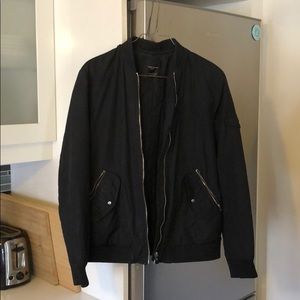 Black bomber jacket